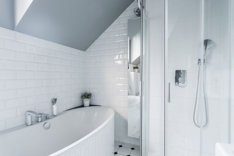 Stylish Bathroom with Statement Wall Tile